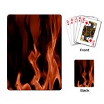 Smoke Flame Abstract Orange Red Playing Cards Single Design Back