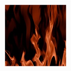 Smoke Flame Abstract Orange Red Medium Glasses Cloth by HermanTelo