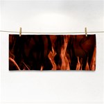 Smoke Flame Abstract Orange Red Hand Towel Front