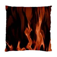 Smoke Flame Abstract Orange Red Standard Cushion Case (one Side)