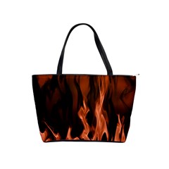 Smoke Flame Abstract Orange Red Classic Shoulder Handbag