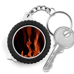 Smoke Flame Abstract Orange Red Measuring Tape