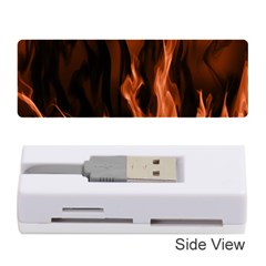 Smoke Flame Abstract Orange Red Memory Card Reader (stick)