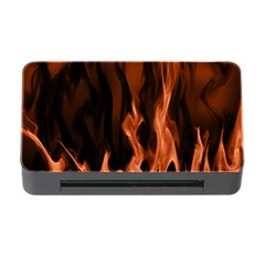 Smoke Flame Abstract Orange Red Memory Card Reader With Cf by HermanTelo