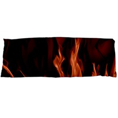 Smoke Flame Abstract Orange Red Body Pillow Case Dakimakura (two Sides)