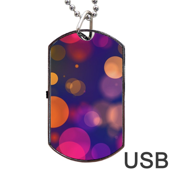 Seamless Pattern Design Tiling Dog Tag USB Flash (Two Sides)