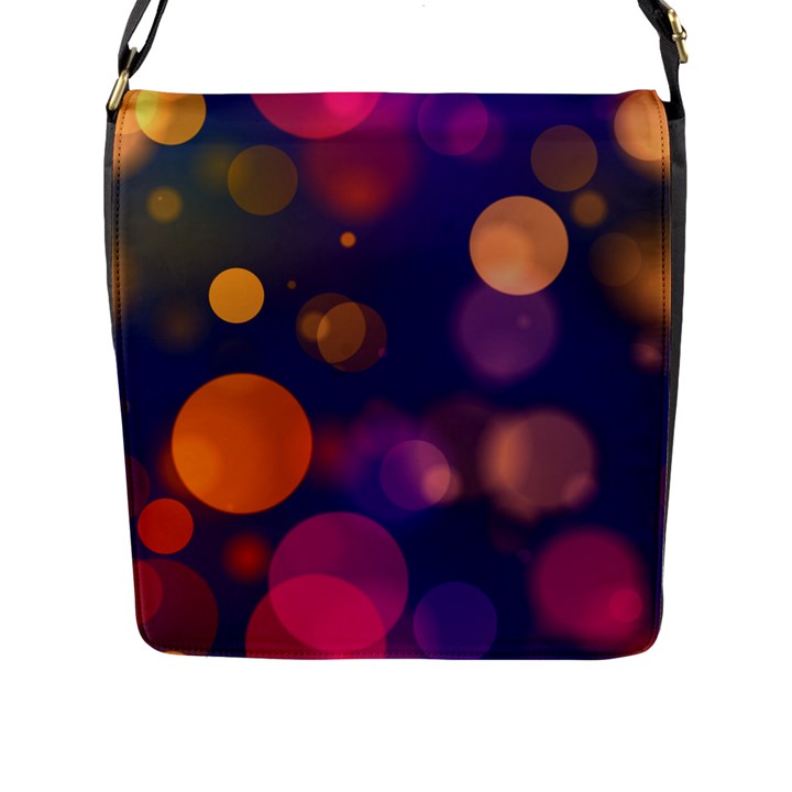 Seamless Pattern Design Tiling Flap Closure Messenger Bag (L)