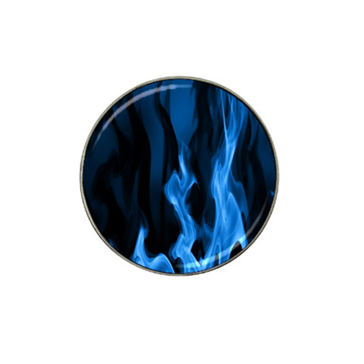 Smoke Flame Abstract Blue Hat Clip Ball Marker (10 pack)