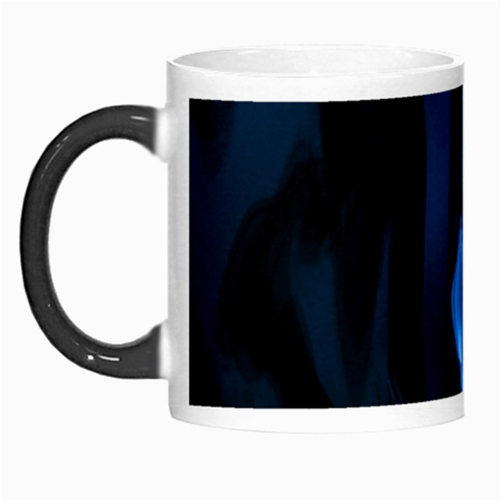 Smoke Flame Abstract Blue Morph Mugs