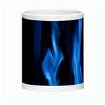 Smoke Flame Abstract Blue Morph Mugs Center