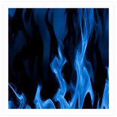 Smoke Flame Abstract Blue Medium Glasses Cloth (2-side)