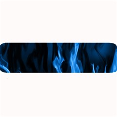 Smoke Flame Abstract Blue Large Bar Mats