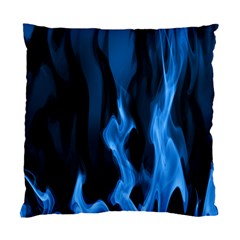 Smoke Flame Abstract Blue Standard Cushion Case (two Sides)