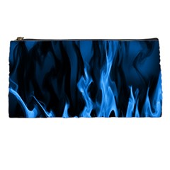 Smoke Flame Abstract Blue Pencil Cases by HermanTelo