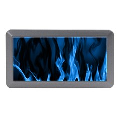 Smoke Flame Abstract Blue Memory Card Reader (mini)