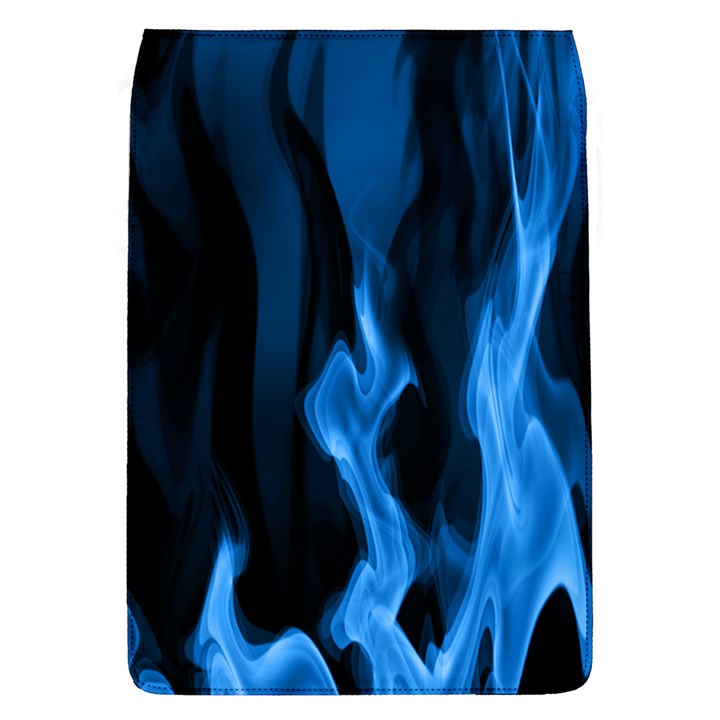 Smoke Flame Abstract Blue Removable Flap Cover (L)