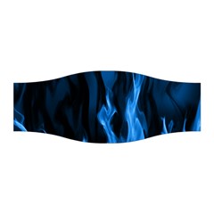 Smoke Flame Abstract Blue Stretchable Headband