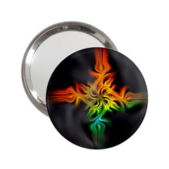 Smoke Rainbow Abstract Fractal 2 25  Handbag Mirrors by HermanTelo