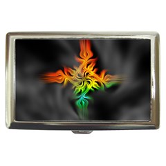 Smoke Rainbow Abstract Fractal Cigarette Money Case by HermanTelo