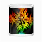 Smoke Rainbow Abstract Fractal Morph Mugs Center