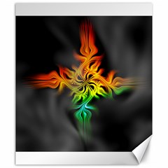 Smoke Rainbow Abstract Fractal Canvas 20  X 24 