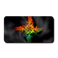 Smoke Rainbow Abstract Fractal Medium Bar Mats by HermanTelo