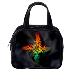 Smoke Rainbow Abstract Fractal Classic Handbag (one Side) by HermanTelo