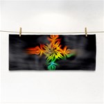 Smoke Rainbow Abstract Fractal Hand Towel Front