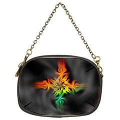 Smoke Rainbow Abstract Fractal Chain Purse (one Side) by HermanTelo