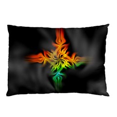 Smoke Rainbow Abstract Fractal Pillow Case