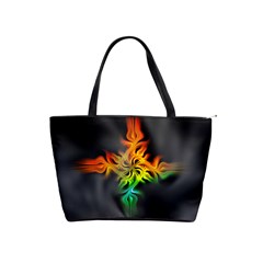 Smoke Rainbow Abstract Fractal Classic Shoulder Handbag