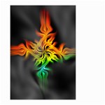 Smoke Rainbow Abstract Fractal Small Garden Flag (Two Sides) Front