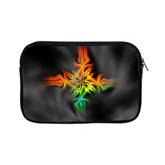 Smoke Rainbow Abstract Fractal Apple Ipad Mini Zipper Cases by HermanTelo