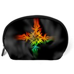 Smoke Rainbow Abstract Fractal Accessory Pouch (Large) Back