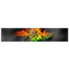 Smoke Rainbow Abstract Fractal Small Flano Scarf