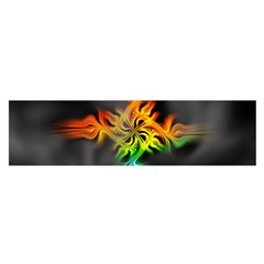 Smoke Rainbow Abstract Fractal Satin Scarf (oblong) by HermanTelo