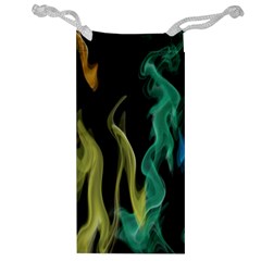 Smoke Rainbow Colors Colorful Fire Jewelry Bag