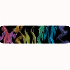 Smoke Rainbow Colors Colorful Fire Large Bar Mats