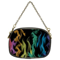 Smoke Rainbow Colors Colorful Fire Chain Purse (one Side)