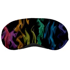 Smoke Rainbow Colors Colorful Fire Sleeping Masks