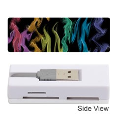 Smoke Rainbow Colors Colorful Fire Memory Card Reader (stick)