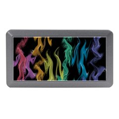 Smoke Rainbow Colors Colorful Fire Memory Card Reader (mini)