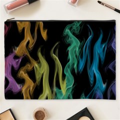 Smoke Rainbow Colors Colorful Fire Cosmetic Bag (xxxl)