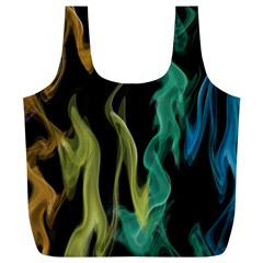 Smoke Rainbow Colors Colorful Fire Full Print Recycle Bag (xl)