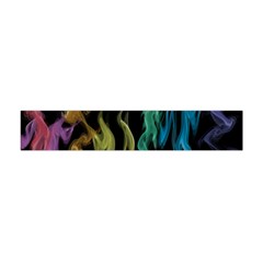 Smoke Rainbow Colors Colorful Fire Flano Scarf (mini)