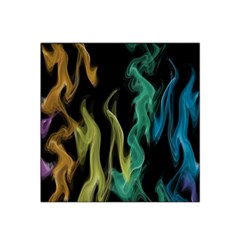 Smoke Rainbow Colors Colorful Fire Satin Bandana Scarf