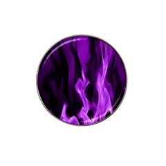 Smoke Flame Abstract Purple Hat Clip Ball Marker