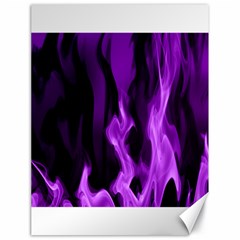 Smoke Flame Abstract Purple Canvas 18  X 24 