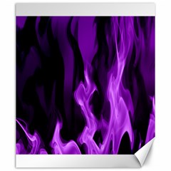 Smoke Flame Abstract Purple Canvas 20  X 24  by HermanTelo