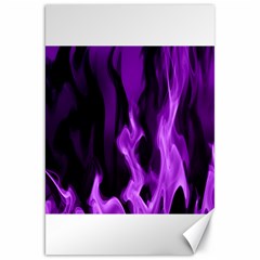 Smoke Flame Abstract Purple Canvas 20  X 30  by HermanTelo